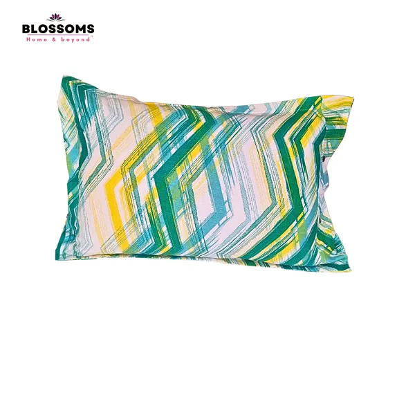 Blossoms_embroidered_bedsheet_with_2_engineered_printed_pillows_._Pure_cotton.Subtle_off-white_color.