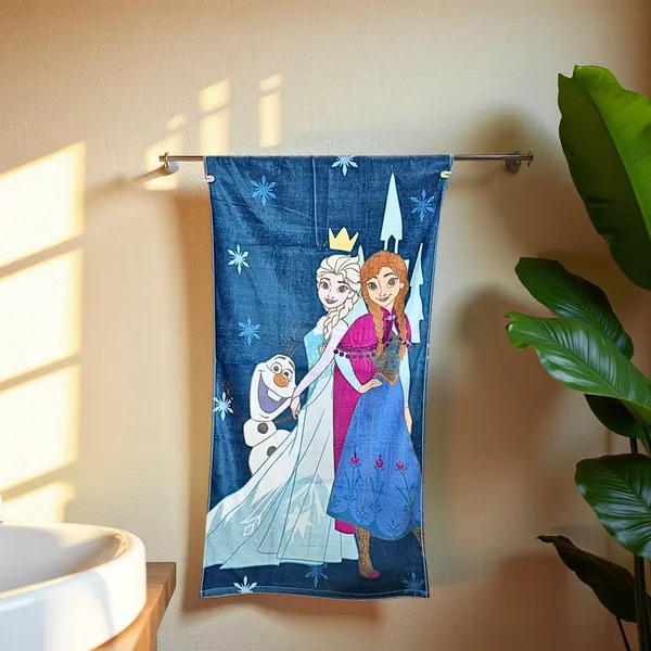 Blossoms_kids_"Anna_Elsa"_cartoon_character_printed_towel_|pure_cotton|_size_47*24_inch