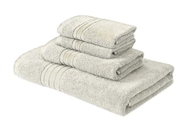 Blossoms_4_pc_off_white_colour_Towel_set_._|1_PC_Bath_Towel_|_1_PC_hand_Towel|_|_2_pcs_Face_Towel|_|100%_pure_cotton|.
