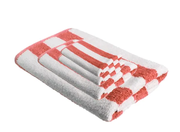 Blossoms_4_pc_reddish_peach_&_white_colour_Towel_set_._|1_PC_Bath_Towel_|_1_PC_hand_Towel|_|_2_pcs_Face_Towel|_|100%_pure_cotton|.