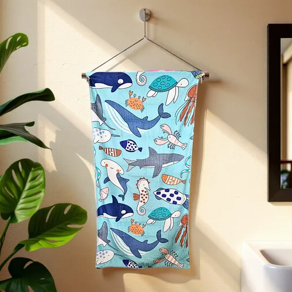 Blossoms_kids_"Blue_sea_animals"_printed_Towels_|_100%_Cotton_towels|_|_safe_for_kids_|_big_size_-29x62_inch_|_set_of_1_pc_.