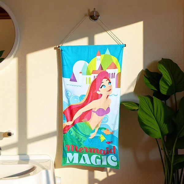 Blossoms_kids_"Mermaid"_printed_Towels_|_100%_Cotton_towels|_|_safe_for_kids_|_big_size_-29x62_inch_|_set_of_1_pc_.
