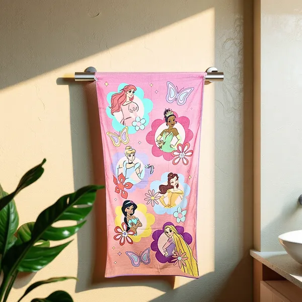Blossoms_kids_"DISNEY_Jasmine_(Alladin)"_printed_Towels_|_100%_Cotton_towels|_|_safe_for_kids_|_big_size_-29x62_inch_|_set_of_1_pc_.