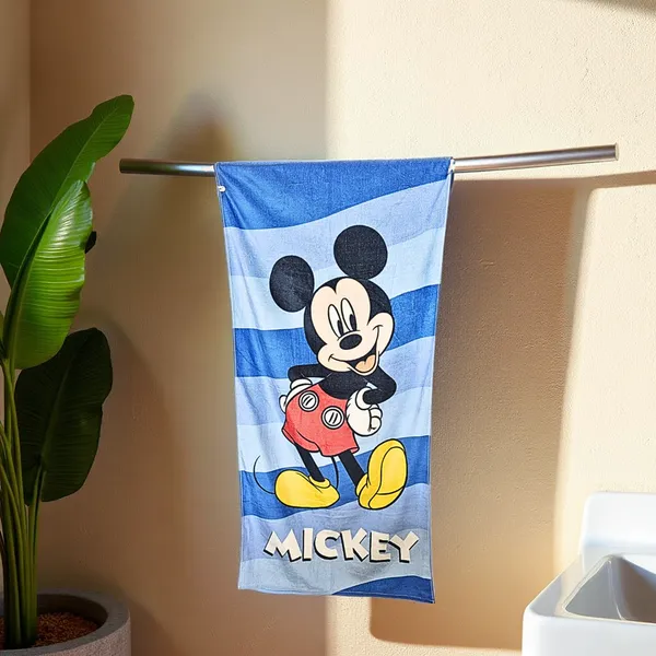 Blossoms_kids_"Mickey_Mouse"_cartoon_printed_Towels_|_100%_Cotton_towels|_|_safe_for_kids_|_big_size_-29x62_inch_|_set_of_1_pc_.