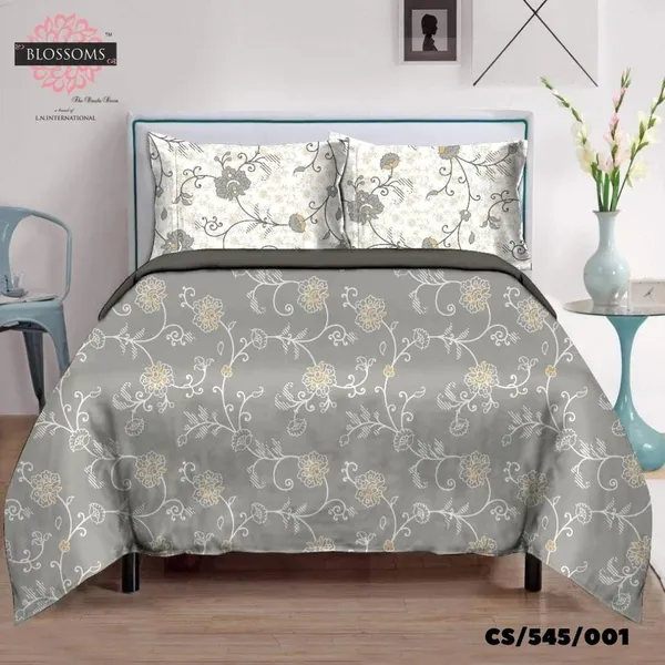 Grey_Cotton_Satin_Double_Bed_Bedsheets