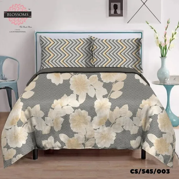Grey_Cotton_Satin_Double_Bed_Bedsheets