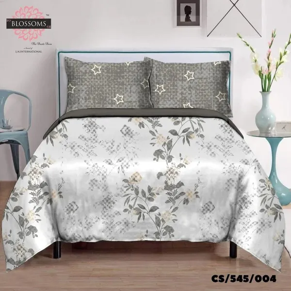 Grey_Cotton_Satin_Double_Bed_Bedsheets