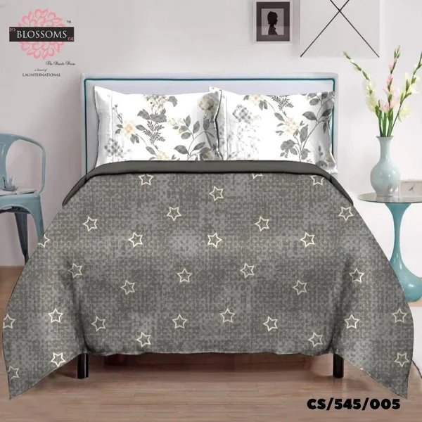 Grey_Cotton_Satin_Double_Bed_Bedsheets