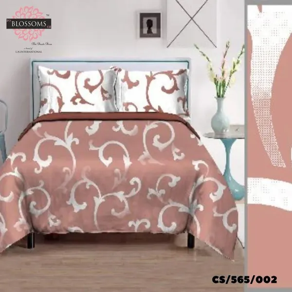 Rust_Cotton_Satin_Double_Bed_Bedsheets