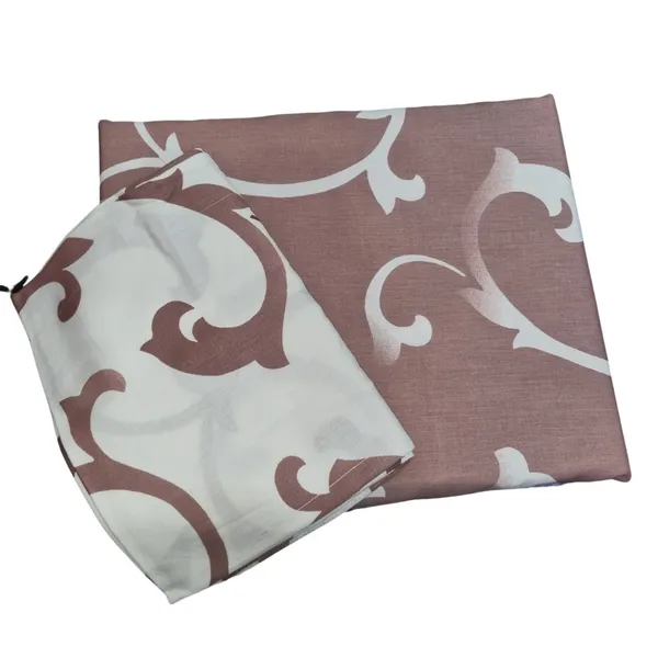 Rust_Cotton_Satin_Double_Bed_Bedsheets