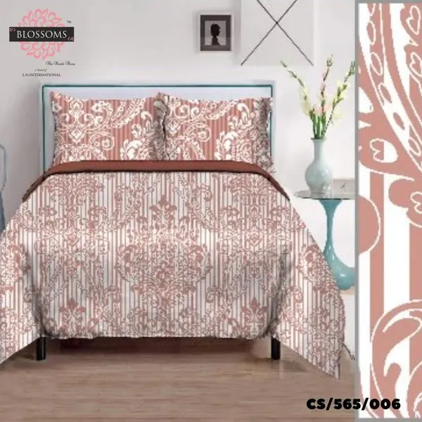 Rust_Cotton_Satin_Double_Bed_Bedsheets