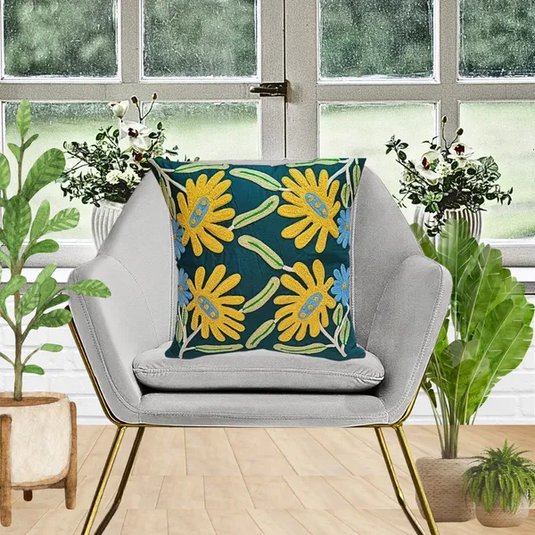 Dark_Green_Cotton_Decorative_Aari_Work_Cushion_Cover