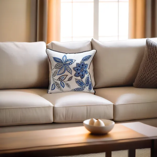 Blossoms_Decorative_Cushion_Cover_|embroidery_work|_16_by_16|_Cotton_Fabric|Modern_Design.