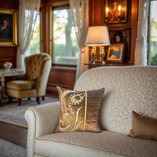 Blossoms_Decorative_Designer_Cushion_Cover_|Embroidered_work|_16x16|inch,_velvet_Fabric|modern_quited_Design.