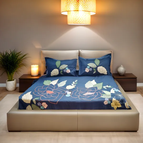 Blue_Designer_Embroidered_All_Over_Floral_Design_Bedcover_With_2_Pillow_Covers