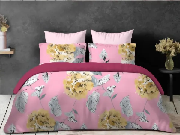 Pink_Printed_Double_Bed_Micro_Cotton_Bedsheet