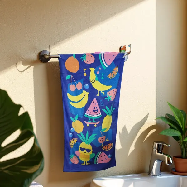 Blossoms_kids_"Happy_Fruits"_printed_Towels_|_100%_Cotton_towels|_|_safe_for_kids_|_big_size_-_29x62_inch_|_set_of_1_pc_.