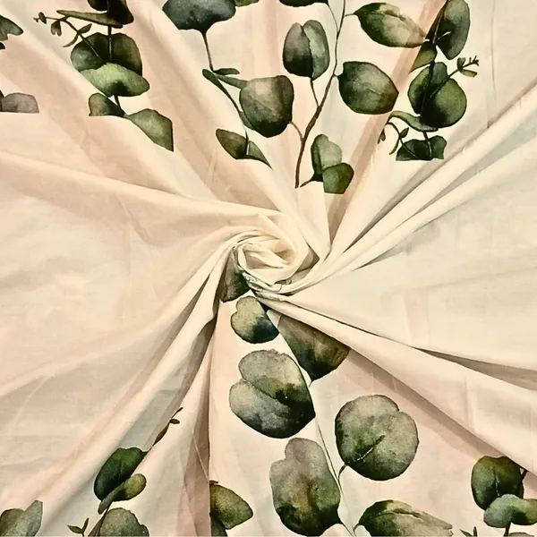 Beige_Modern_Leaf_Design_Printed_Glace_Cotton_Satin_King_Size_Double_Bedsheet_With_2_Pillow_Covers