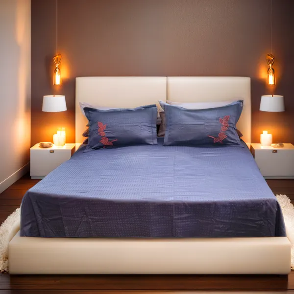 Blossoms_Embroidered_bedsheet_with_premium_quality_self_design_fabric