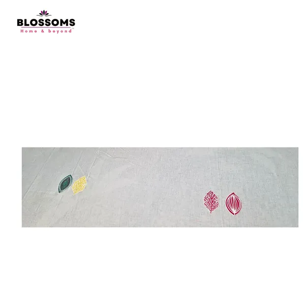 Blossoms_cotton_very_durable_bedcover_with_leaf_embroidery_and_printed_pillow_covers_._Set_of_3_pcs._Big_size_.