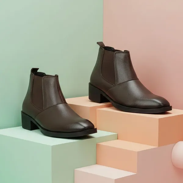 Kraasa_Men's_Height_Increasing_Chelsea_Boots_|_PU_Leather_Slip-On_Ankle_Boots_|_Comfortable_Formal_&_Smart_Casual_Footwear