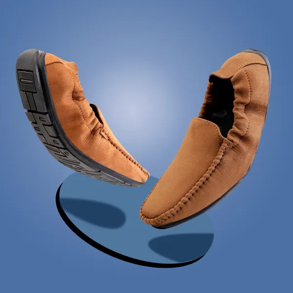 Tan_Synthetic_Leather_Slip_On_Loafers_|_For_Men