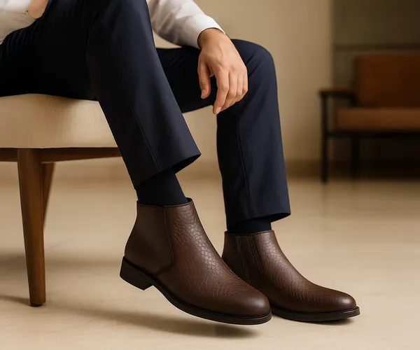 Kraasa_ORION-X_Men's_Vegan_Leather_Chelsea_Boots_Classic_Almond_Toe_Ankle_Boots_with_Textured_Finish_|_Formal_&_Smart_Casual_Boots