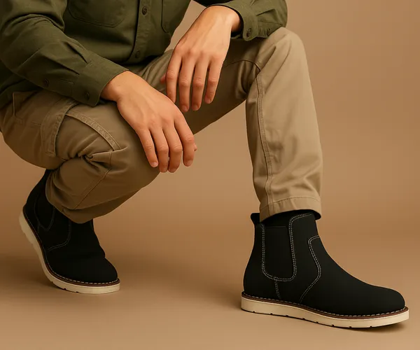 Kraasa_Mens_ZYRO_Slip_On_Casual_Chelsea_Boots_|_High_Tops,_Soft_Cushioned_Insole,_Comfortable_Fit,_Trendy,_Fashion,_Stylish_Boots