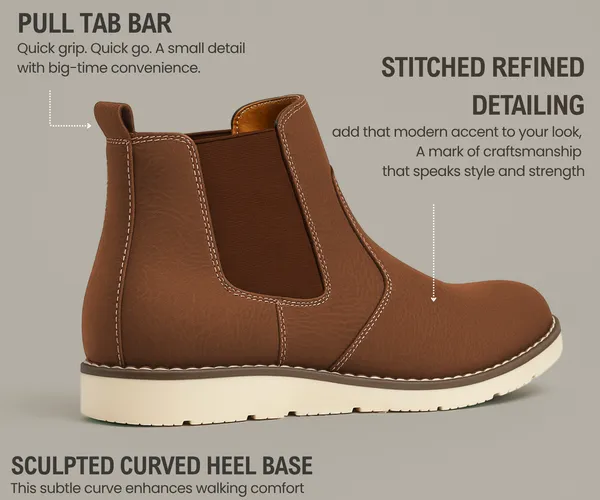 Kraasa_Mens_ZYRO_Slip_On_Casual_Chelsea_Boots_|_High_Tops,_Soft_Cushioned_Insole,_Comfortable_Fit,_Trendy,_Fashion,_Stylish_Boots