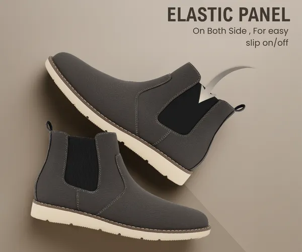 Kraasa_Mens_ZYRO_Slip_On_Casual_Chelsea_Boots_|_High_Tops,_Soft_Cushioned_Insole,_Comfortable_Fit,_Trendy,_Fashion,_Stylish_Boots