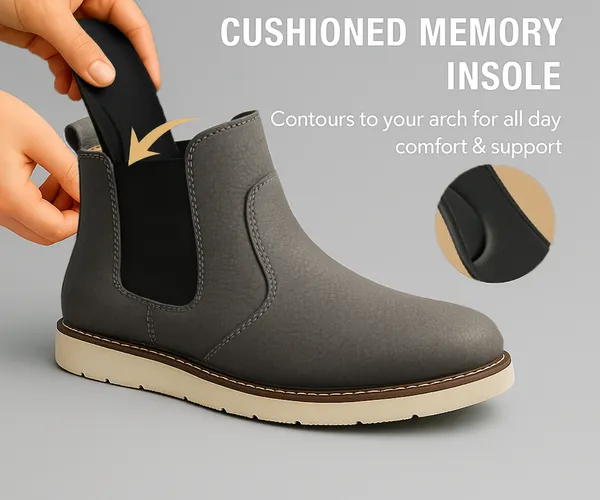 Kraasa_Mens_ZYRO_Slip_On_Casual_Chelsea_Boots_|_High_Tops,_Soft_Cushioned_Insole,_Comfortable_Fit,_Trendy,_Fashion,_Stylish_Boots
