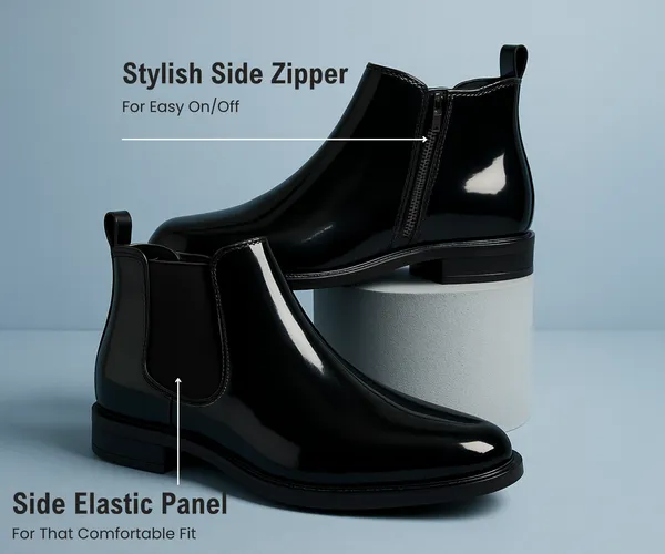 Kraasa_The_Ashford__Mens_Stylish_Vegan_Leather_Chelsea_Boots_with_Side_Zipper_&_Elastic_Panel,_Square_Toe_Ankle_Boot