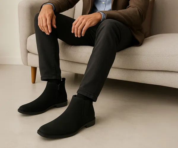 Kraasa_The_Ashford__Mens_Stylish_Vegan_Leather_Chelsea_Boots_with_Side_Zipper_&_Elastic_Panel,_Square_Toe_Ankle_Boot