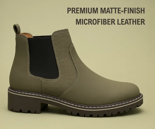 Kraasa_ZYRON_Mens_Slip_On_Casual_Chelsea_Boots_|_High_Tops,_Soft_Cushioned_Insole,_Comfortable_Fit,_Trendy,_Fashion,_Stylish_Boots