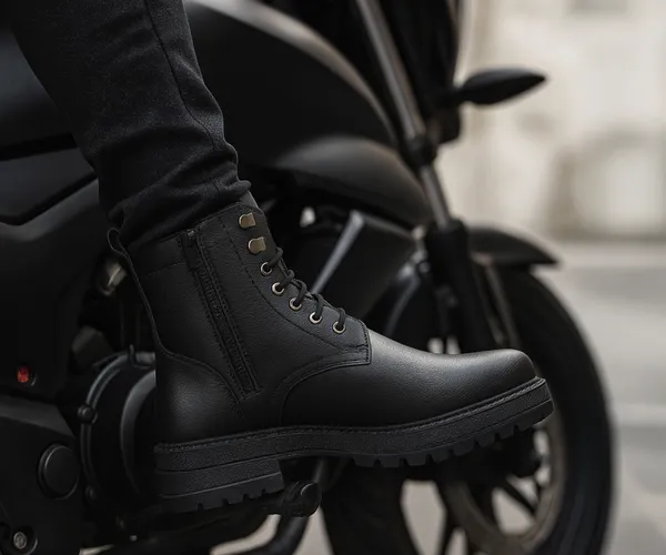 Kraasa Kraasa ArmourPRO Mens Casual Solid Ankle Boots High Tops,  Waterproof Protection, Comfortable Fit, Trekking Hiking, Fashion, Stylish  Boots