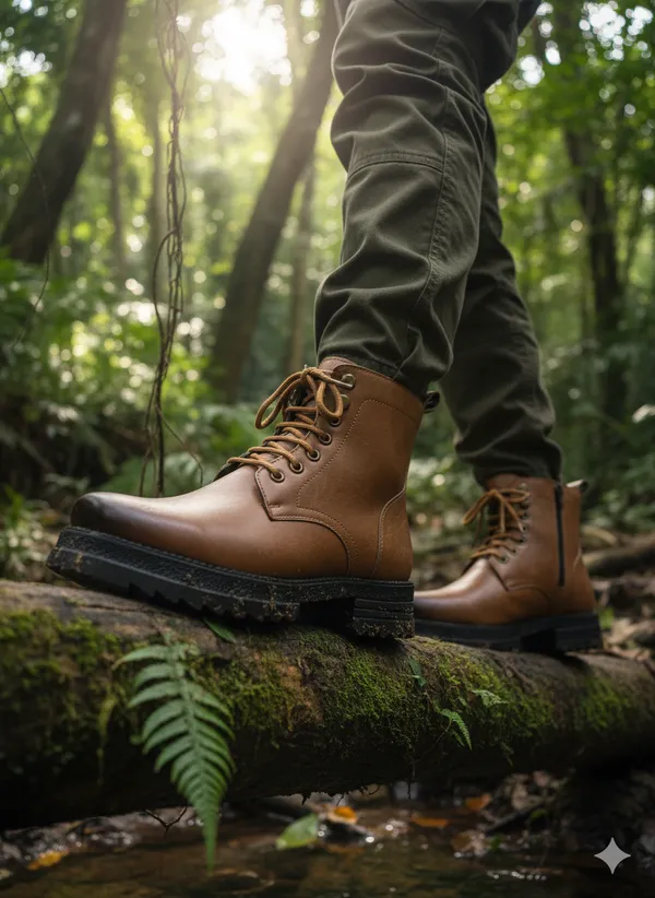 Kraasa_The_FORTRESS_Mens_Casual_Solid_Ankle_Boots_|_High_Tops,_Waterproof_Protection,_Comfortable_Fit,_Trekking_&_Hiking,_Fashion,_Stylish_Boots