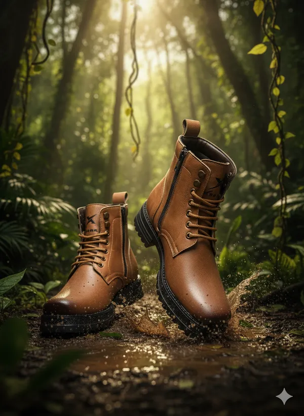 Kraasa_The_FORTRESS_Mens_Casual_Solid_Ankle_Boots_|_High_Tops,_Waterproof_Protection,_Comfortable_Fit,_Trekking_&_Hiking,_Fashion,_Stylish_Boots