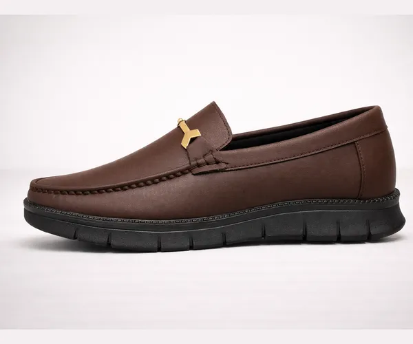 Kraasa_Men's_Casual_Loafers_|_Synthetic_Leather_Upper_|_Comfortable_PU_Sole_|_Slip-On_Buckle_Office,_Party_Shoes