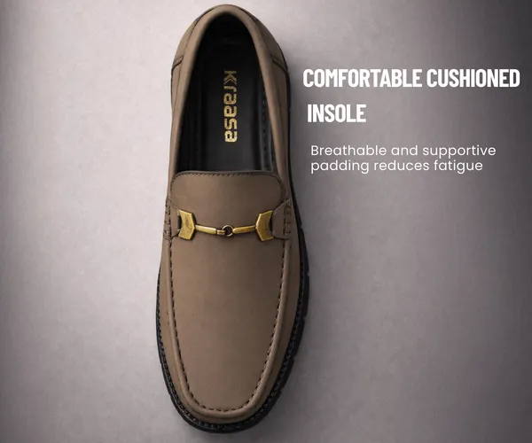 Kraasa_Men's_Casual_Loafers_|_Synthetic_Leather_Upper_|_Comfortable_PU_Sole_|_Slip-On_Buckle_Office,_Party_Shoes
