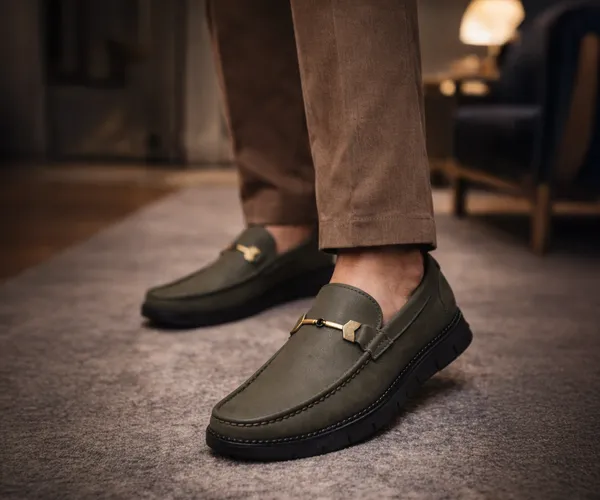 Kraasa_Men's_Casual_Loafers_|_Synthetic_Leather_Upper_|_Comfortable_PU_Sole_|_Slip-On_Buckle_Office,_Party_Shoes