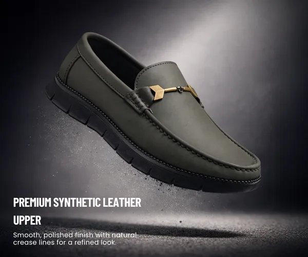 Kraasa_Men's_Casual_Loafers_|_Synthetic_Leather_Upper_|_Comfortable_PU_Sole_|_Slip-On_Buckle_Office,_Party_Shoes
