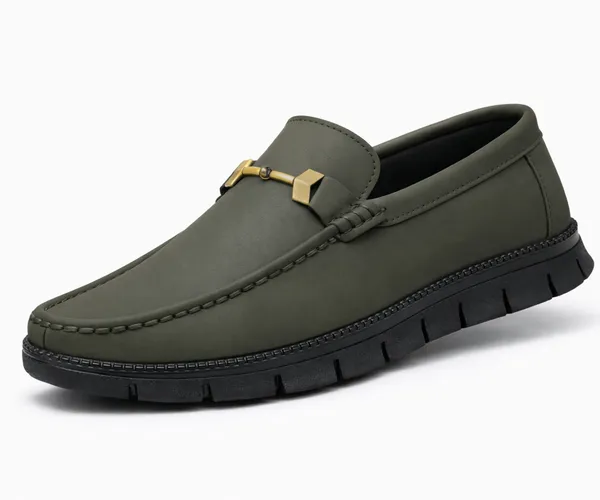 Kraasa_Men's_Casual_Loafers_|_Synthetic_Leather_Upper_|_Comfortable_PU_Sole_|_Slip-On_Buckle_Office,_Party_Shoes