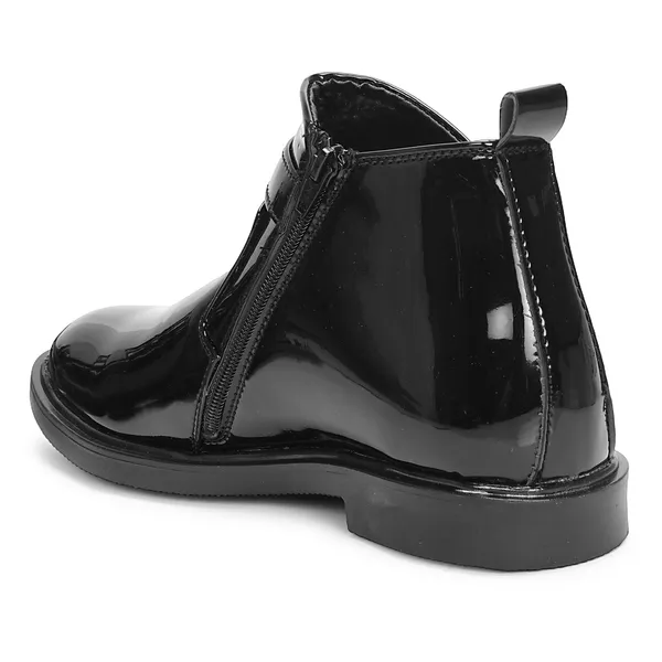 Kraasa_Men's_Buckle_Belt_Chelsea_Boots_|_Synthetic_Leather_Slip-On_Ankle_Boots_|_Comfortable_Formal_&_Smart_Casual_Footwear