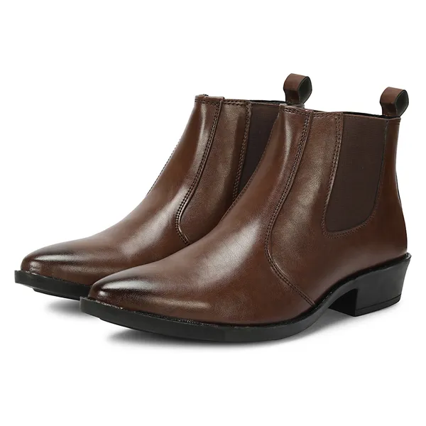 Kraasa_Men's_Synthetic_Leather_Chelsea_Boots_'_Slip-On_Ankle_Boots_with_Elastic_Side_Panels_&_Low_Heel,_Formal_Casual_Wear