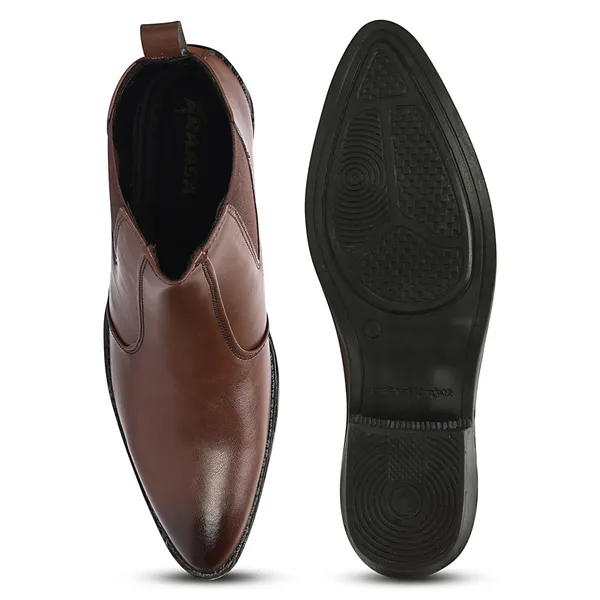 Kraasa_Men's_Synthetic_Leather_Chelsea_Boots_'_Slip-On_Ankle_Boots_with_Elastic_Side_Panels_&_Low_Heel,_Formal_Casual_Wear