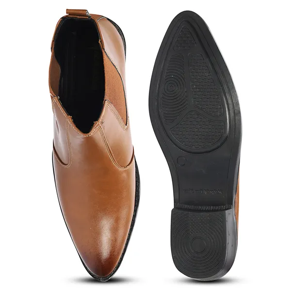 Kraasa_Men's_Synthetic_Leather_Chelsea_Boots_'_Slip-On_Ankle_Boots_with_Elastic_Side_Panels_&_Low_Heel,_Formal_Casual_Wear