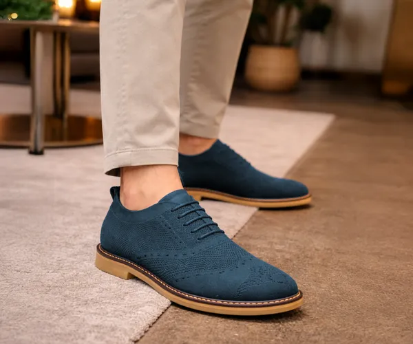 Kraasa_Men's_Casual_Sneaker_Lace-Up_Oxford_Shoes_|_Breathable_Knit_Upper_|_Lightweight_&_Comfortable_|_Stylish_Brown_Sole_|_Office
