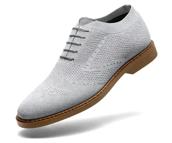 Kraasa_Men's_Casual_Sneaker_Lace-Up_Oxford_Shoes_|_Breathable_Knit_Upper_|_Lightweight_&_Comfortable_|_Stylish_Brown_Sole_|_Office