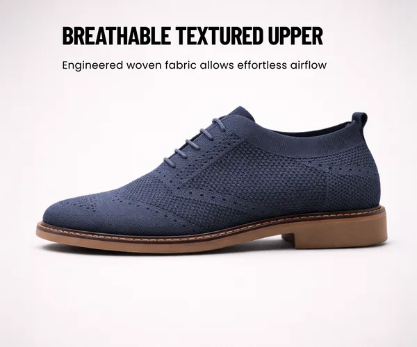 Kraasa_Men's_Casual_Sneaker_Lace-Up_Oxford_Shoes_|_Breathable_Knit_Upper_|_Lightweight_&_Comfortable_|_Stylish_Brown_Sole_|_Office