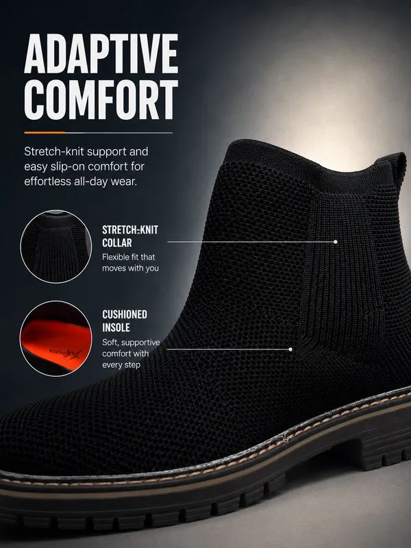Kraasa_Cobalt_Chelsea_Boots_for_Man_|_Knitted_Slip-On_Ankle_Boots